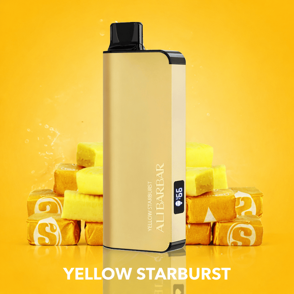 Yellow Starburst – ALIBARBAR INGOT 9000 PUFFS